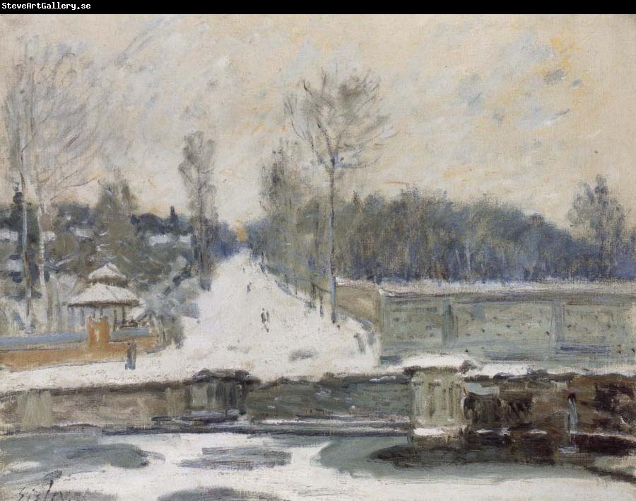 Alfred Sisley The Watering Place at Marly le Roi